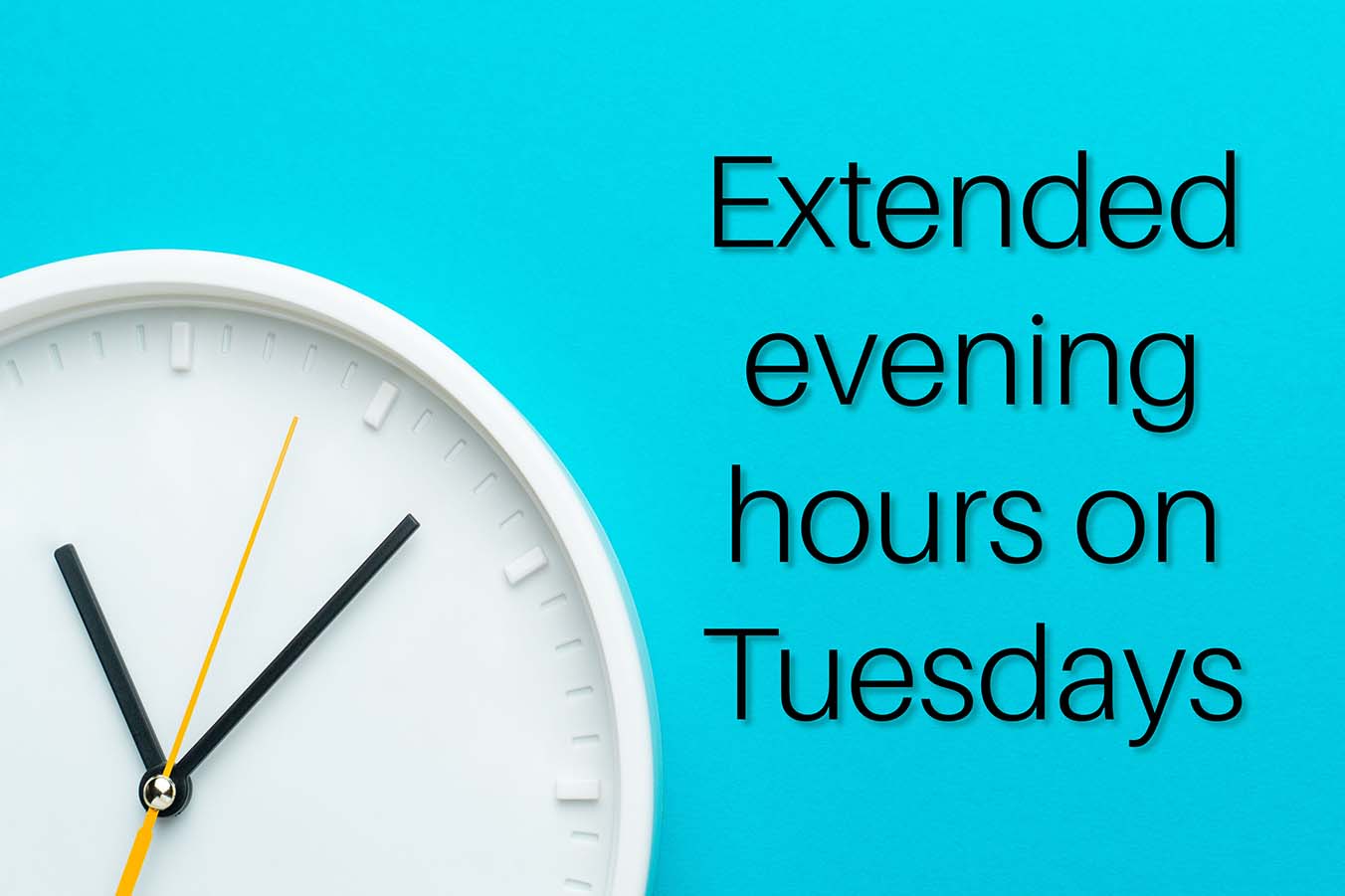 Extended hours banner